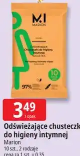 E.Leclerc Odświeżające chusteczki do higieny intymnej Marion oferta