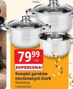 E.Leclerc Komplet garnków nierdzewnych Stark Florentyna oferta