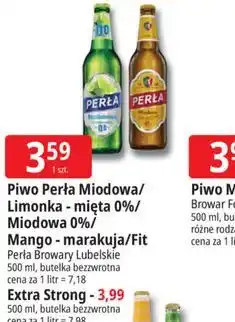E.Leclerc Piwo Perła Miodowa/Limonka - mięta 0%/Miodowa 0%/Mango - marakuja/Fit Perła Browary Lubelskie oferta