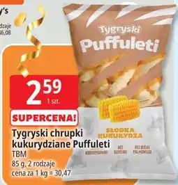 E.Leclerc Tygryski chrupki kukurydziane Puffuleti TBM oferta