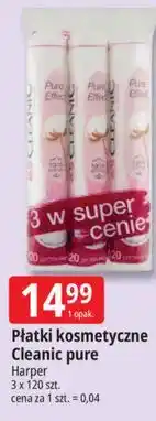 E.Leclerc Płatki kosmetyczne Cleanic pure oferta