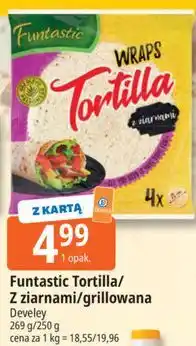 E.Leclerc Funtastic Tortilla/Z ziarnami/grillowana Develey oferta