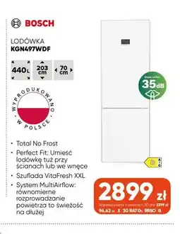 Max Elektro Lodówka KGN497WDF Bosch oferta