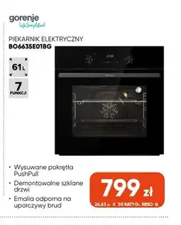 Max Elektro Piekarnik elektryczny BO6635E01BG Gorenje oferta