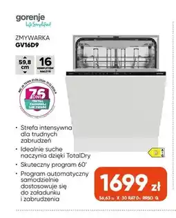 Max Elektro Zmywarka GV16D9 Gorenje oferta