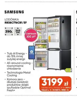 Max Elektro Lodówka RB38C776CB1/EF Samsung oferta
