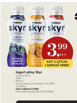 Market Point Jogurt pitny Skyr jagoda borówka amerykańska Bakoma oferta