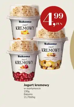 Market Point Jogurt kremowy z brzoskwiniami i granolą Bakoma oferta