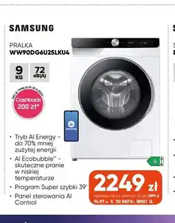 Max Elektro Pralka WW90DG6U25LKU4 Samsung oferta