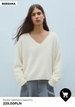 Bershka Sweter wełniany z kaszmiru Bershka oferta