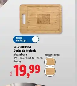 Lidl Deska do krojenia z bambusa 40x28 cm Silvercrest oferta