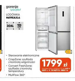 Max Elektro Lodówka N619EAXL4 Gorenje oferta