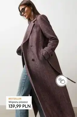 Sinsay Wiązany płaszcz oferta