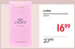 Rossmann Woda perfumowana dla kobiet Her Choice La Rive oferta