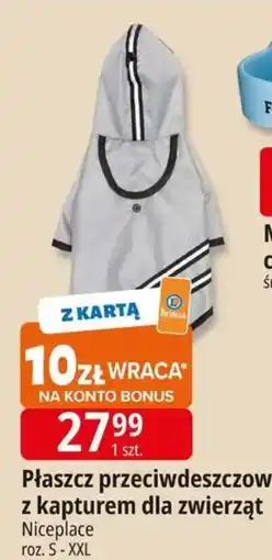 E.Leclerc Płaszcz przeciwdeszczowy z kapturem dla zwierząt oferta