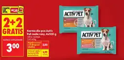 Biedronka Karma dla psa Activ Pet małe rasy oferta