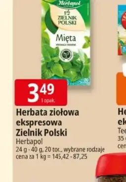 E.Leclerc Herbata ziołowa ekspresowa Zielnik Polski Herbapol oferta