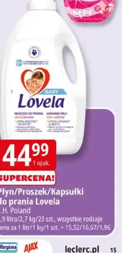 E.Leclerc Płyn do prania Lovela oferta