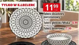 E.Leclerc Talerz obiadowy porcelanowy oferta