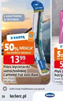 E.Leclerc Pióro wycieraczki samochodowej Cartrend Flat Anti-Rain oferta