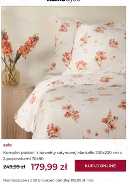Home&You Komplet pościeli z bawełny satynowej Mariselle oferta