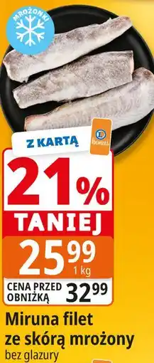E.Leclerc Miruna filet ze skórą mrożony oferta