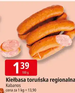 E.Leclerc Kiełbasa toruńska regionalna Kabanos oferta