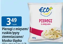 E.Leclerc Pierogi z mięsem/ruskie/pyzy ziemniaczane/kluska śląska Eco+ oferta