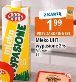 E.Leclerc Mleko UHT wypasione 2% Mlekovita 1 litr oferta