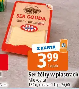 E.Leclerc Ser żółty w plastrach Mlekovita oferta