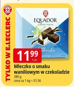 E.Leclerc Mleczko o smaku waniliowym w czekoladzie Equador oferta