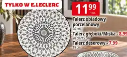 E.Leclerc Talerz obiadowy porcelanowy 26 cm oferta