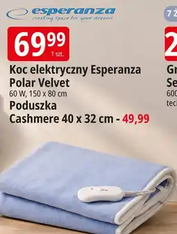 E.Leclerc Koc elektryczny Esperanza Polar Velvet / Poduszka Cashmere oferta
