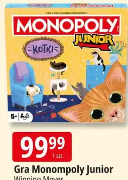 E.Leclerc Gra Monopoly Junior Kotki Winning Moves oferta
