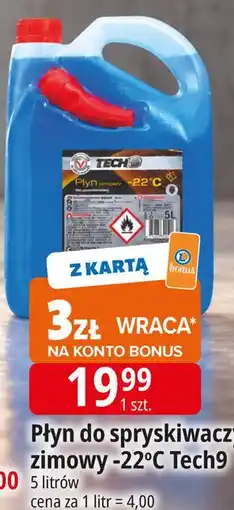 E.Leclerc Płyn do spryskiwaczy zimowy -22°C Tech9 oferta