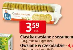 E.Leclerc Ciastka owsiane z sezamem P'tit Déli oferta