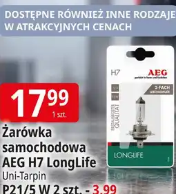 E.Leclerc Żarówka samochodowa AEG H7 LongLife oferta