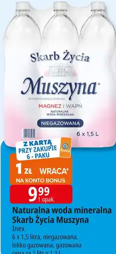 E.Leclerc Naturalna woda mineralna Skarb Życia Muszyna oferta