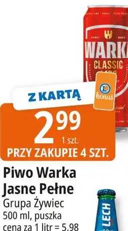 E.Leclerc Piwo Warka Jasne Pełne oferta