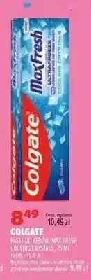 Drogerie Natura Pasta do zębów Max Fresh Cooling Crystals Colgate oferta