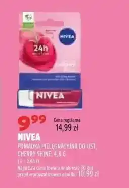 Drogerie Natura Pomadka pielęgnacyjna do ust Cherry Shine Nivea oferta