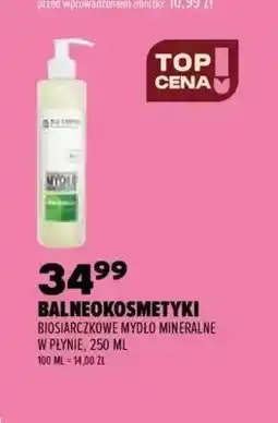 Drogerie Natura Biosiarczkowe mydło mineralne w płynie Balneokosmetyki oferta