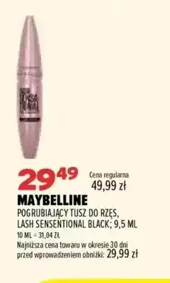 Drogerie Natura Pogrubiający tusz do rzęs Lash Sensational Black Maybelline oferta