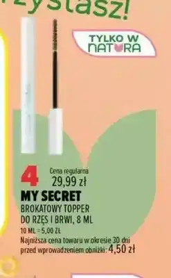 Drogerie Natura Brokatowy topper do rzęs i brwi My Secret oferta