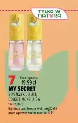 Drogerie Natura Błyszczyk do ust Dolce Limone My Secret oferta