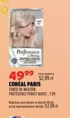 Drogerie Natura Toner do włosów Préférence Pearly Boost L'Oréal Paris oferta