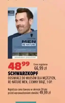 Drogerie Natura Odsiwiacz do włosów dla mężczyzn Re-Nature Men ciemny brąz Schwarzkopf oferta