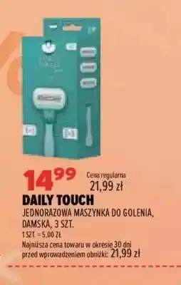 Drogerie Natura Jednorazowa maszynka do golenia damska Daily Touch oferta