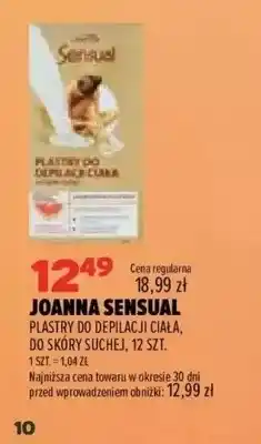 Drogerie Natura Plastry do depilacji ciała do skóry suchej Joanna Sensual oferta