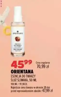 Drogerie Natura Esencja do twarzy śluz ślimaka Orientana oferta